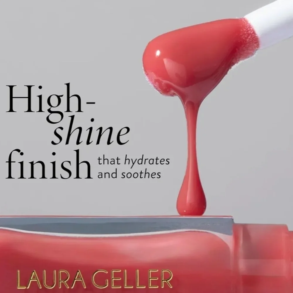 Laura Geller Fine Shine Glossy Lip Oil: Sweet Pink, 0.25 Oz, NIB
